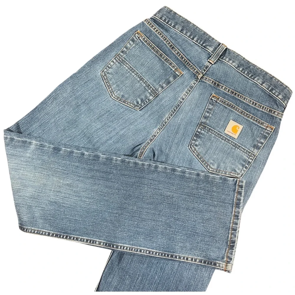 Carhartt Rugged Flex Slim Tapered Jeans Mens Tag 30x30 Measures 31x30 Denim EUC